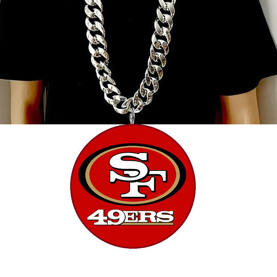 New Big Chain San Francisco 49ers Stadium Fan Necklace D32