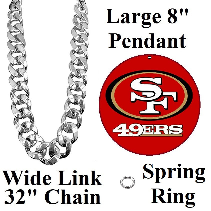 New Big Chain San Francisco 49ers Stadium Fan Necklace D32