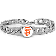 San Francisco SF Giants Mens Stainless Wide Link Chain Bracelet Jewelry Gift