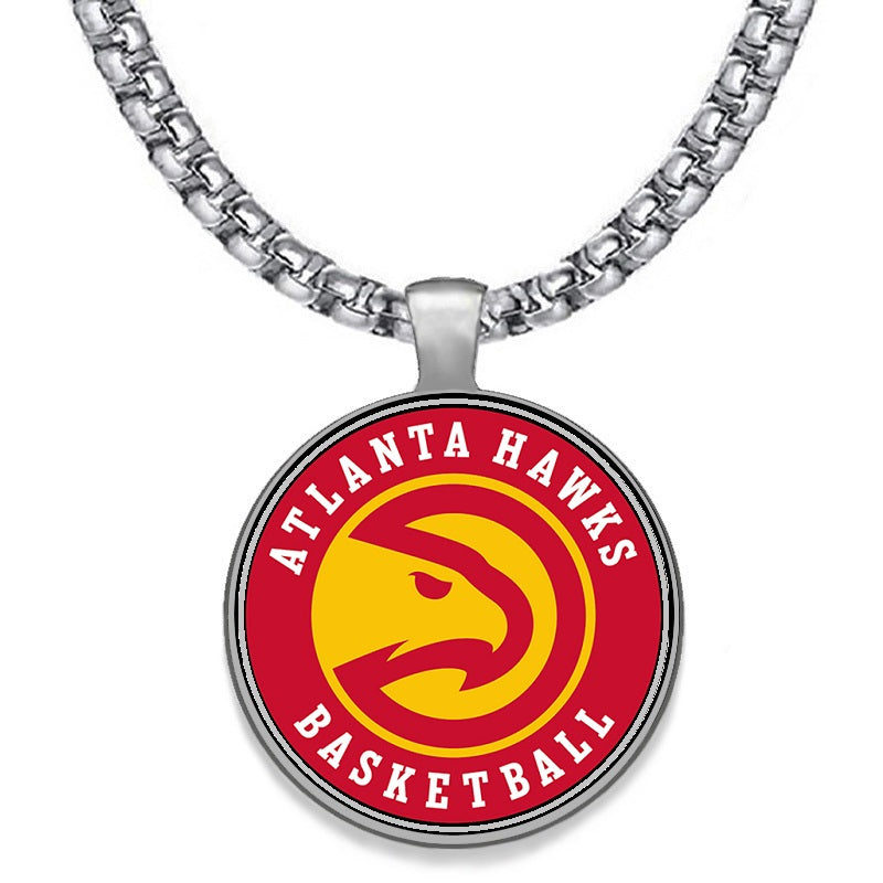 Atlanta Hawks 24" Chain Stainless Steel Pendant Necklace Jewelry Gift