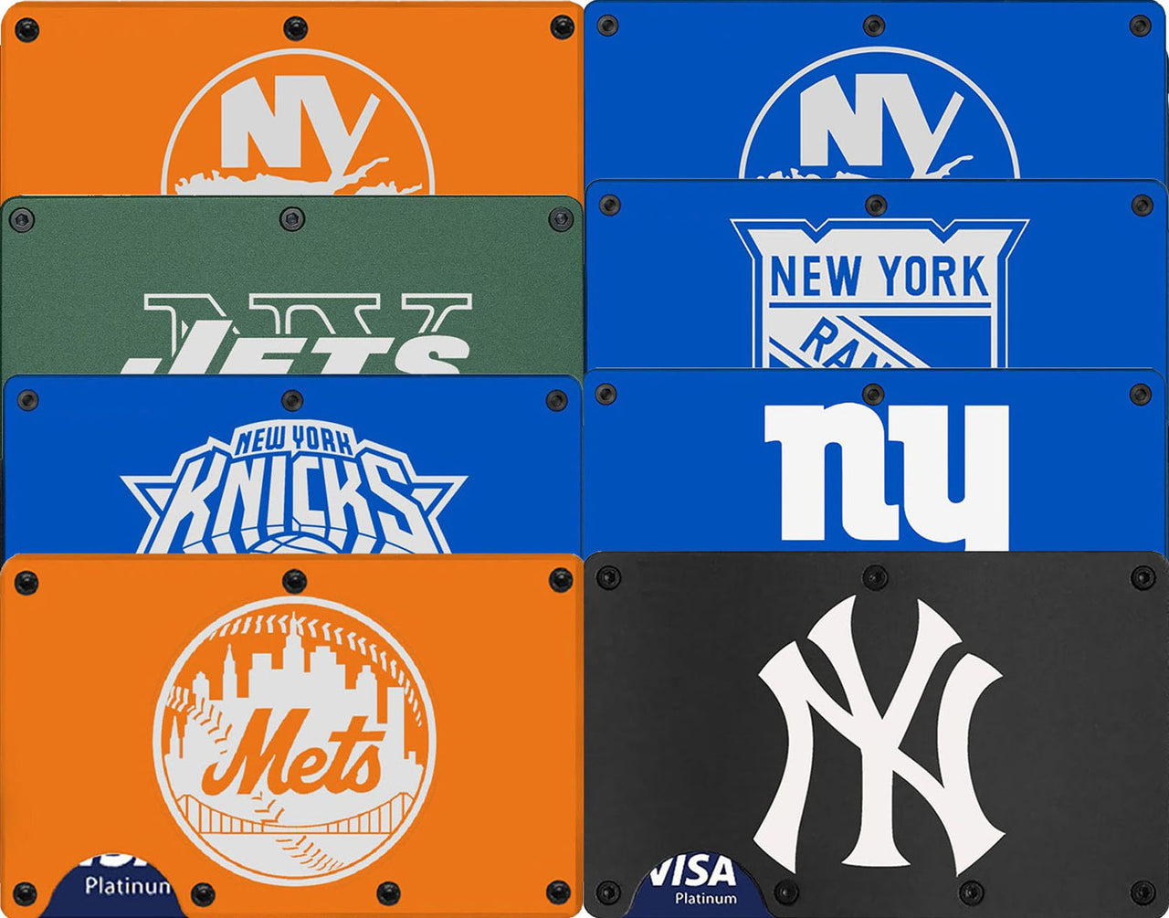 New York RFID Blocking Wallets Yankees Giants Mets Knicks Islanders Rangers Jets