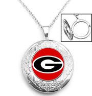 Special University Georgia Bulldogs Womens Sterling Silver Necklace, Locket D16