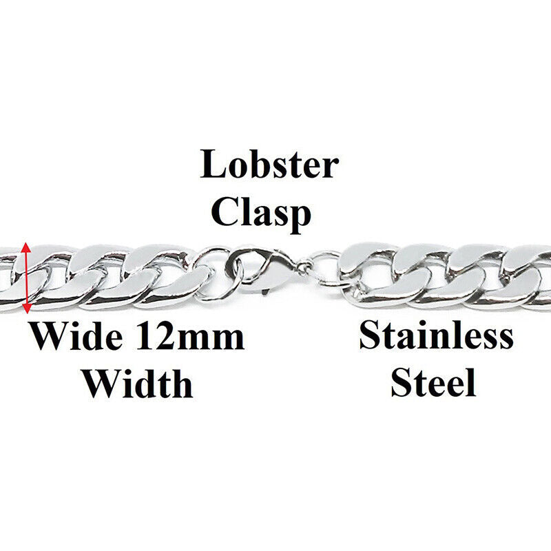 Seattle Seahawks Silver Womens Curb Link Chain Bracelet Football Gift D4