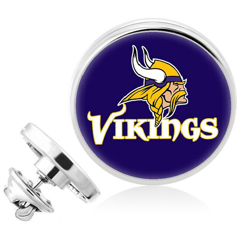 Minnesota Vikings Silver Pin Lapel Broach Football Team Gift W Gift Pkg D23