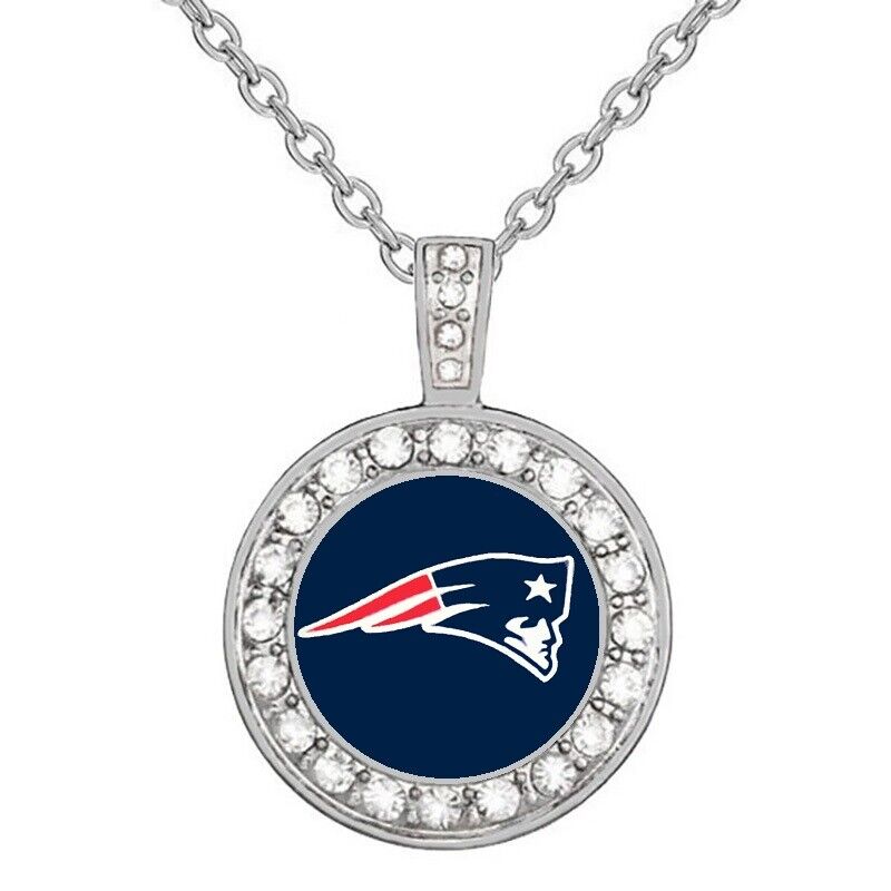New England Patriots Elegant Women'S 925 Sterling Silver Necklace Football D18