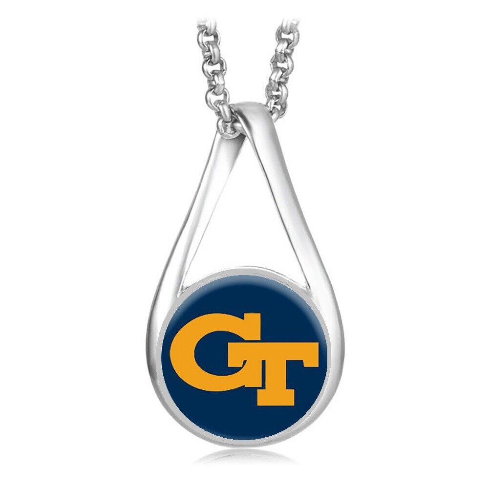Georgia Gt Tech Yellow Jackets Womens Sterling Silver Necklace Jewelry Gift D28L