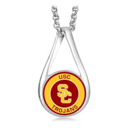 Usc Trojans University Womens Sterling Silver Necklace With Pendant Gift D28