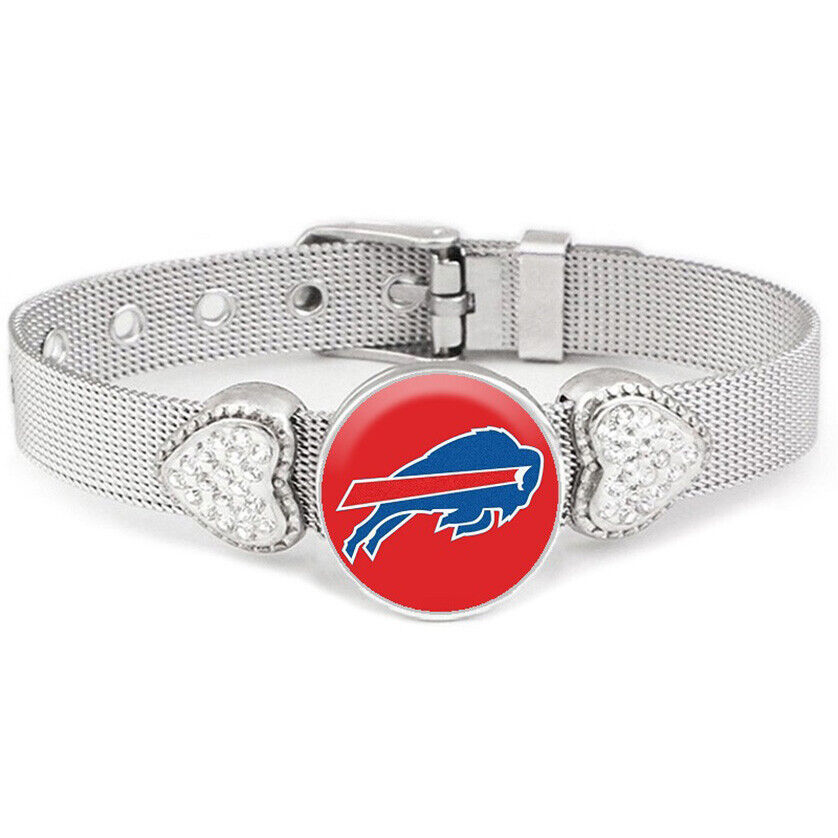 Buffalo Bills Women'S Adjustable Silver Bracelet Jewelry Gift D26
