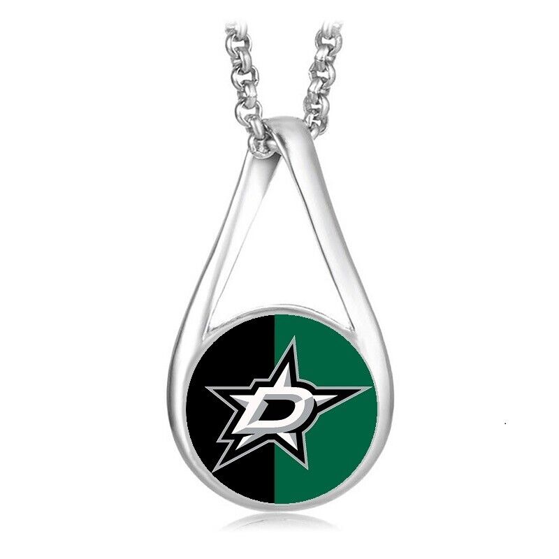 Special Dallas Stars Womens 925 Silver Necklace With Pendant Hockey Gift D28
