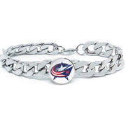 Columbus Blue Jackets Hockey Gift Men'S Women'S Stainless Steel Bracelet D4