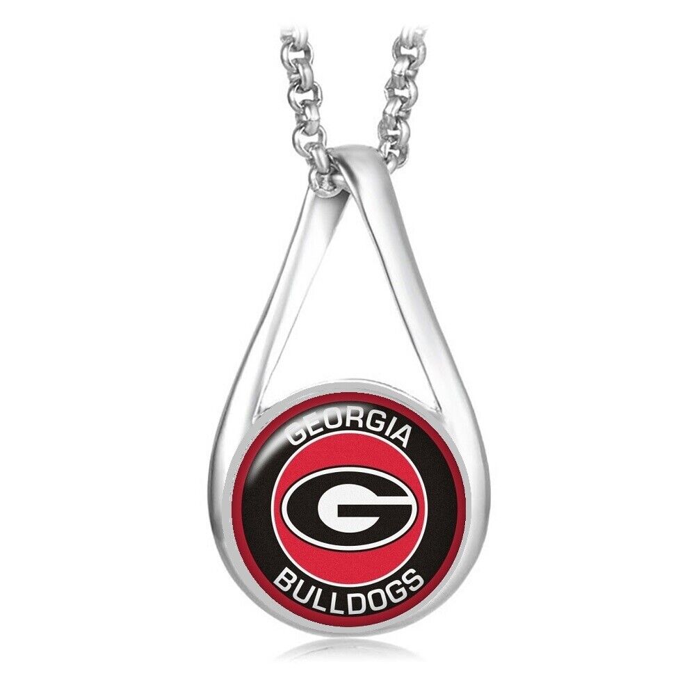 University Of Georgia Bulldogs Womens Sterling Silver Necklace Gift D28R
