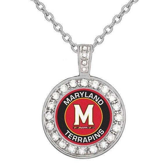 University Of Maryland Terrapins 925 Sterling Silver Necklace College Gift D18