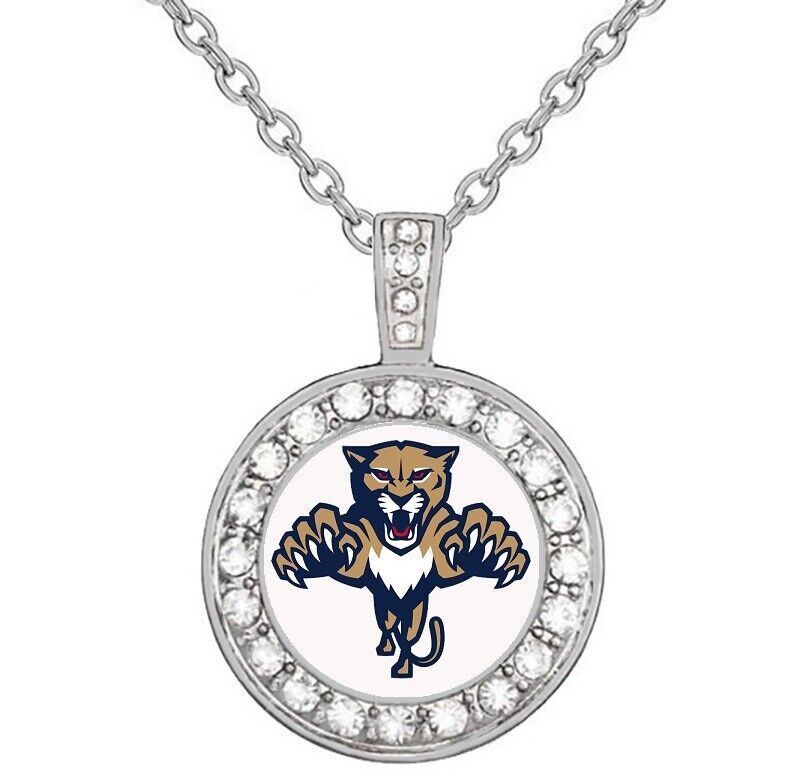 Florida Panthers Womens 925 Sterling Silver Necklace With Pendant Gift D18