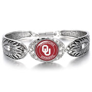 University Of Oklahoma Sooners Women'S Sterling Silver Bracelet W Gift Pkg D3