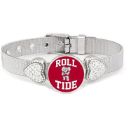 University Of Alabama Roll Tide Womens Adjust. Silver Bracelet Jewelry Gift D26