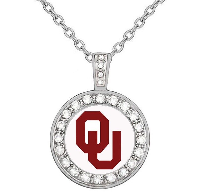 Special Oklahoma Sooners Womens Sterling Silver Necklace College Gift D18