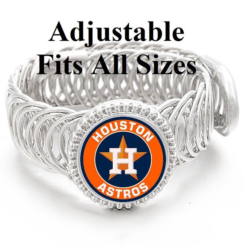 Special Houston Astros Mens Womens Adjustable Wrap Link Bracelet Gift D11R