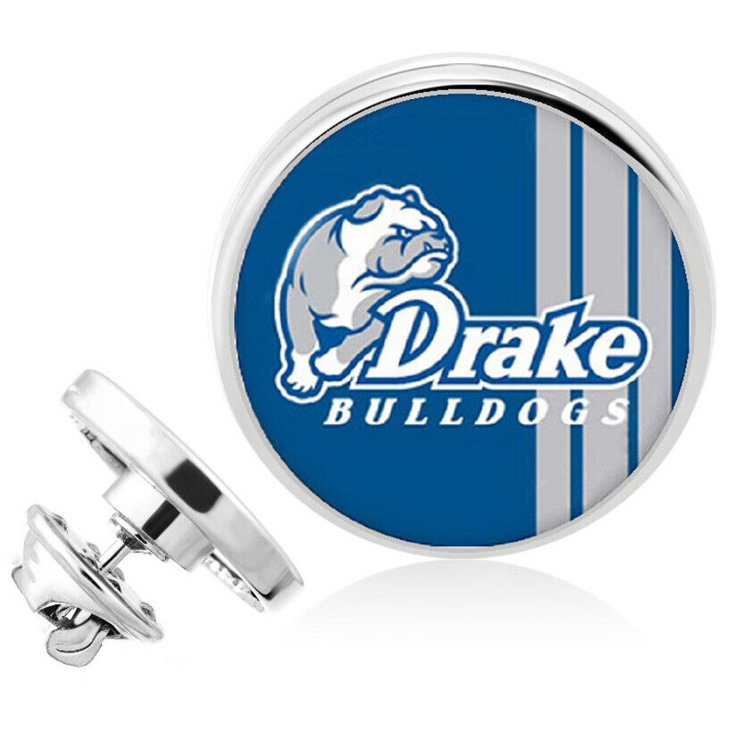 Drake University Bulldogs Silver Pin Lapel Broach Gift W Gift Pkg D23