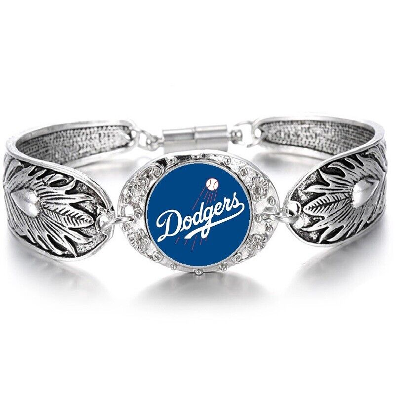Los Angeles Dodgers Sterling Silver Womens Bracelets Baseball Gift D3