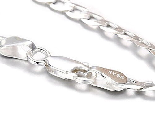 Mothers Day 925 Sterling Silver Womens Chain Link Necklace Always In My Heart