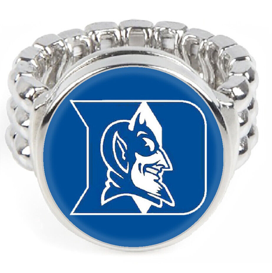 Duke University Blue Devils Mens Womens Jewelry Football Ring Gift Fits All D2