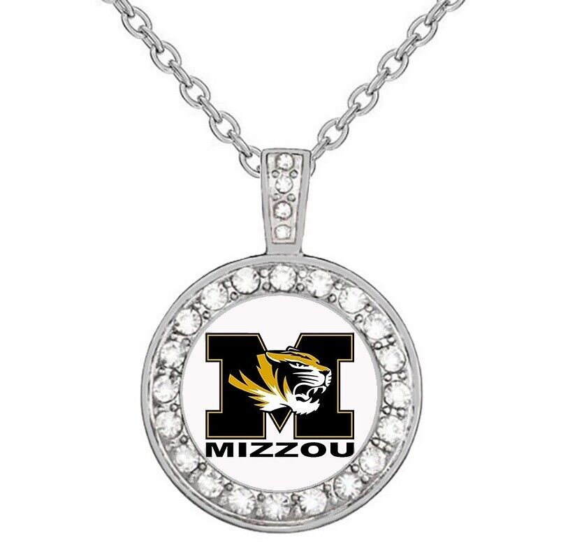 University Of Missouri Tigers Womens Sterling Silver Necklace College Gift D18