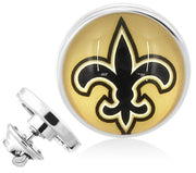 New Orleans Saints Silver Pin Lapel Broach Football Team Gift W Gift Pkg D23