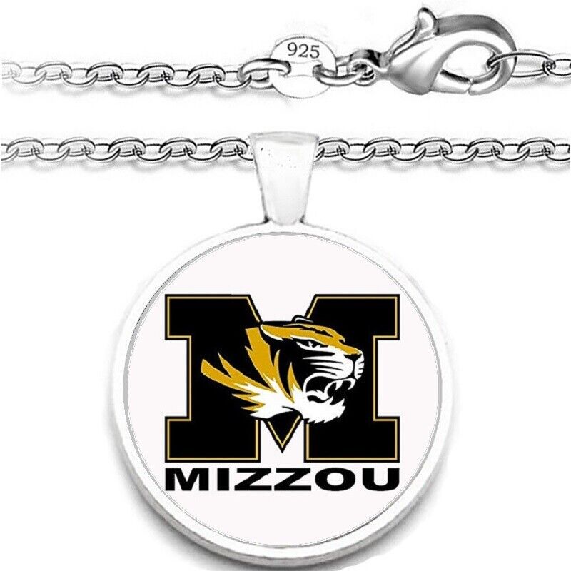 Missouri Tigers Mens Womens 925 Sterling Chain Necklace University State Gift A1