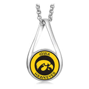 Special Iowa Sports Fan Womens Sterling Silver Necklace Gift D28R