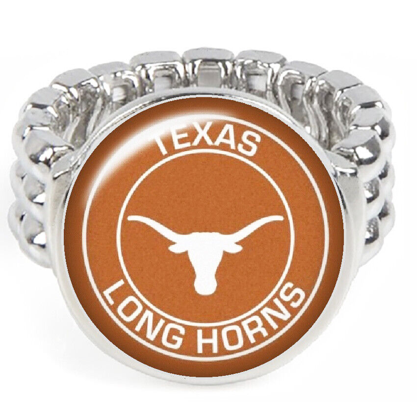 Texas Longhorns Gift Mens Womens State University Football Ring Fits All D2