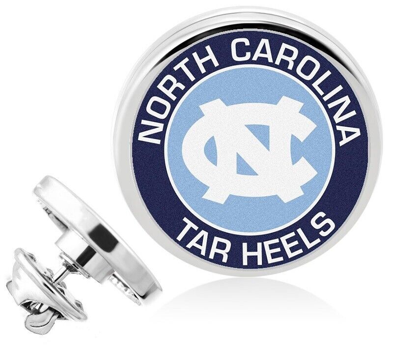 North Carolina Tar Heels Silver Pin Lapel Broach Gift W Gift Pkg D23