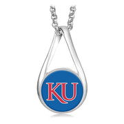 University Of Kansas Jayhawks Womens Sterling Silver Necklace College Gift D28