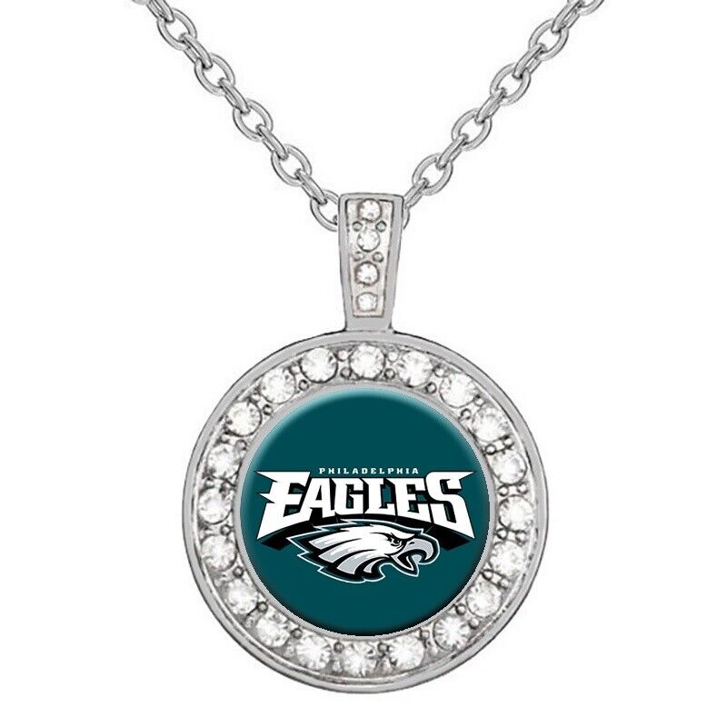 Philadelphia Eagles Elegant Women'S 925 Sterling Silver Link Chain Necklace D18