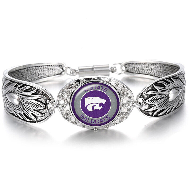 Kansas State University Wildcats Womens Sterling Silver Bracelet College Gift D3
