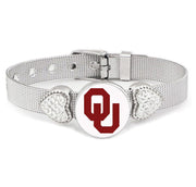 Special Oklahoma Sooners Ou Womens Adjustable Silver Bracelet Jewelry Gift D26