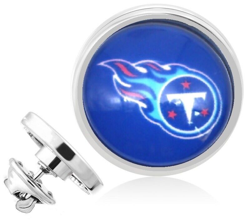 Tennessee Titans Silver Pin Lapel Broach Football Team Gift W Gift Pkg D23