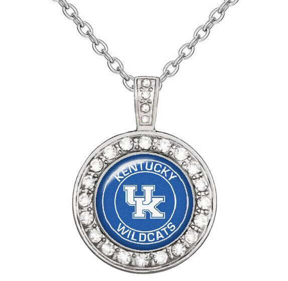 Kentucky Wildcats Womens 925 Sterling Silver Necklace College Football  Gift D18
