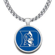 Large Duke Blue Devils 24" Chain Stainless Steel Pendant Necklace Free Ship' D30