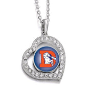 Spec. Denver Broncos Womens Sterling Silver Link Chain Necklace With Pendant D19