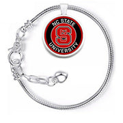 Nc State Wolfpack University Womens Sterling Silver Bracelet Jewelry Gift D10