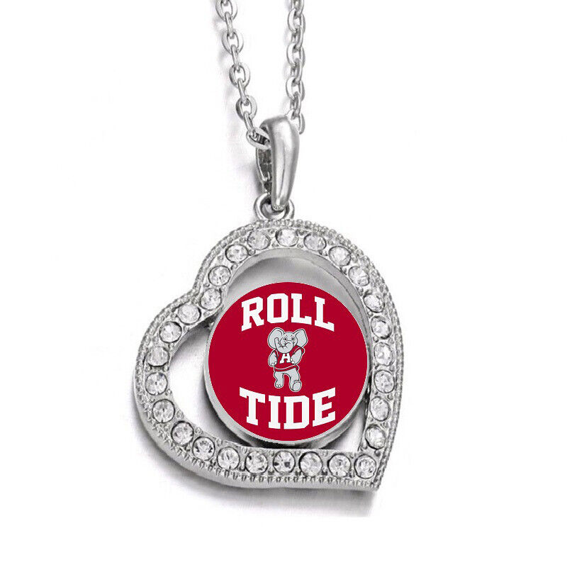 Spec Alabama Crimson Roll Tide Womens Sterling Silver Link Chain Necklace D19