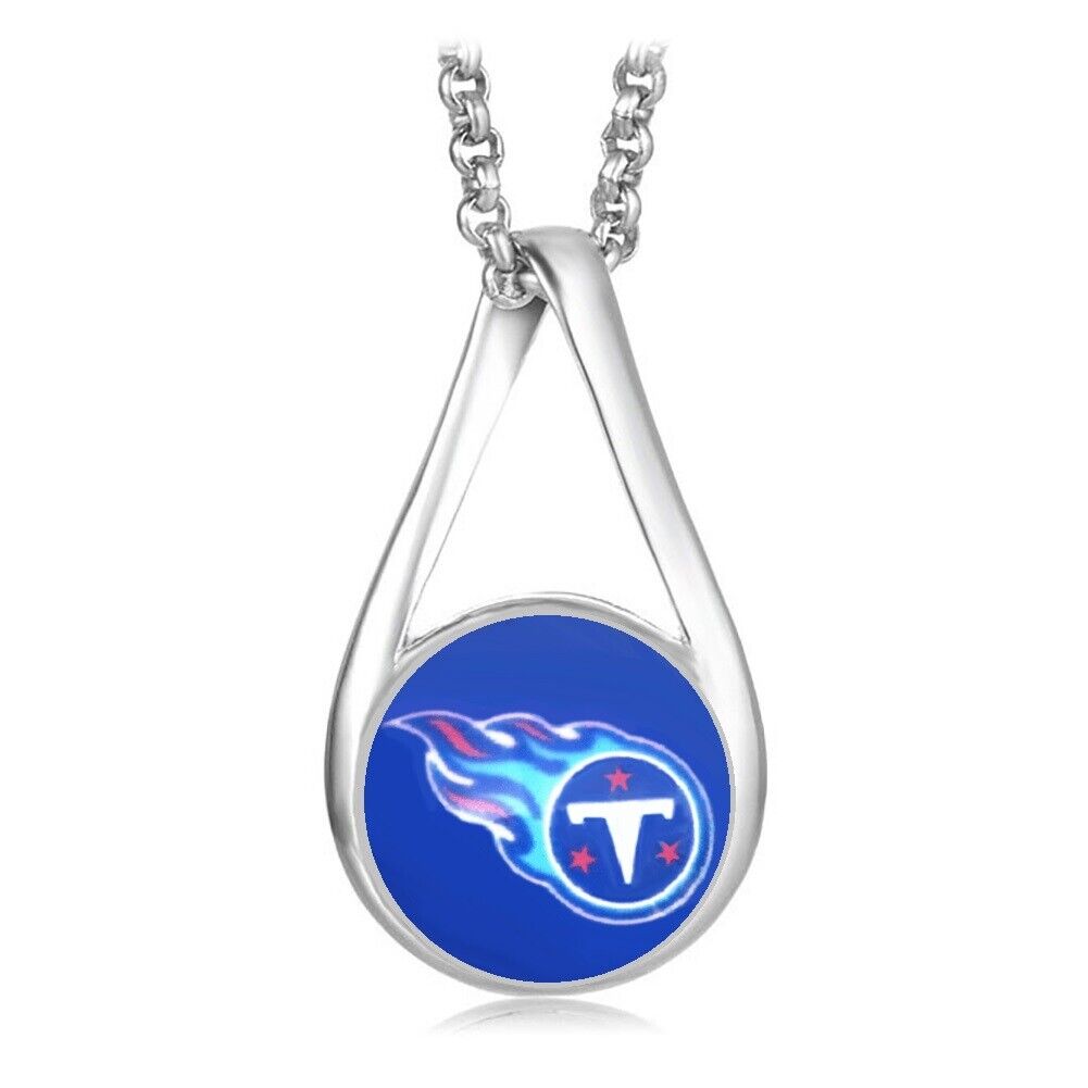 Tennessee Titans Womens Sterling Silver Link Chain Necklace With Pendant D28