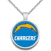 Special San Diego Chargers Womens Mens Silver Link Necklace With Pendant A1