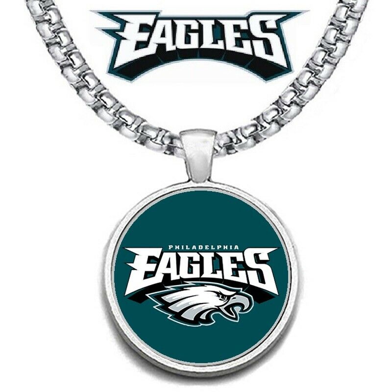 Large New Philadelphia Eagles Necklace Stainless Steel Chain Free Ship' D30