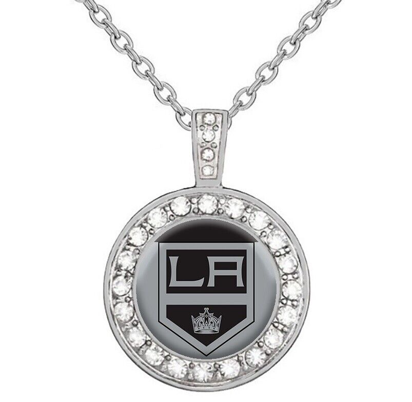 Special Los Angeles Kings Women'S 925 Sterling Silver Necklace Hockey Gift D18