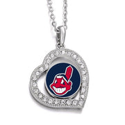 Cleveland Indians Womens Sterling Silver Link Chain Necklace With Pendant D19