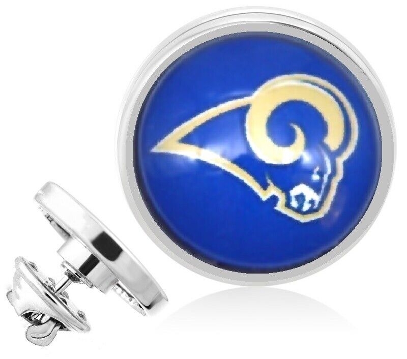 Los Angeles Rams Silver Pin Lapel Broach Football Team Gift W Gift Pkg D23