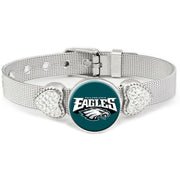Philadelphia Eagles Womens Heart Adjustable Silver Bracelet Jewelry Gift D26
