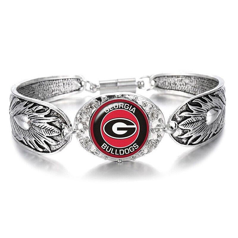 University Of Georgia Bulldogs Women's Sterling Silver Bracelet Jewelry Gift D3