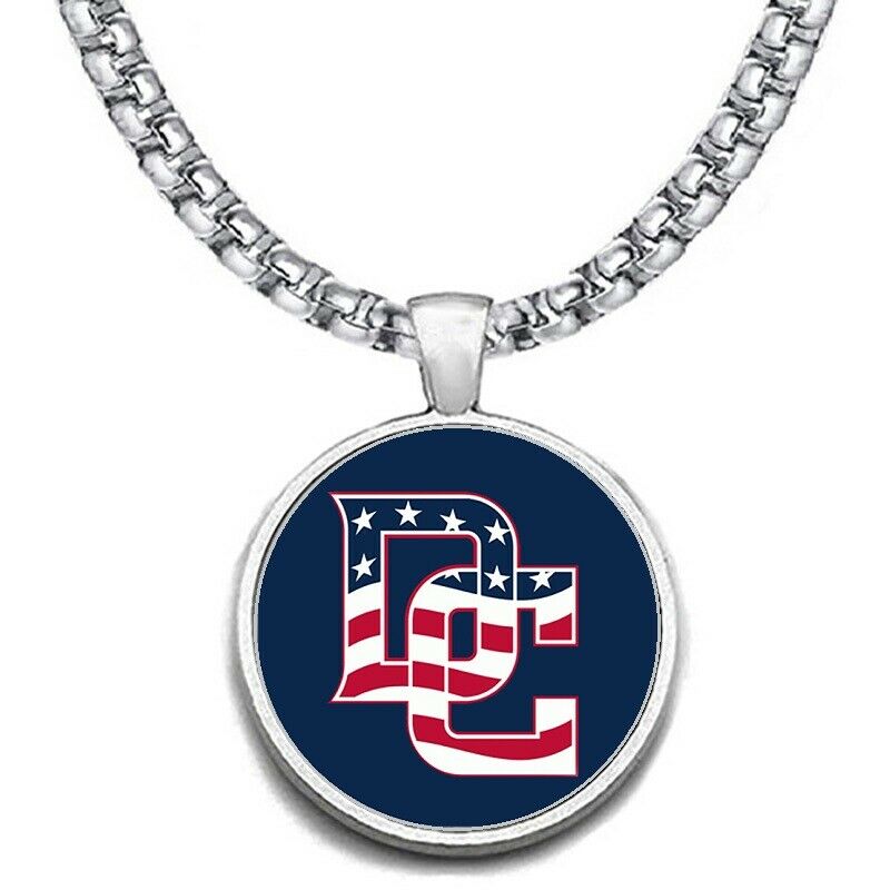 Large Washington Nationals 24" Chain Stainless Pendant Necklace Free Ship' D30